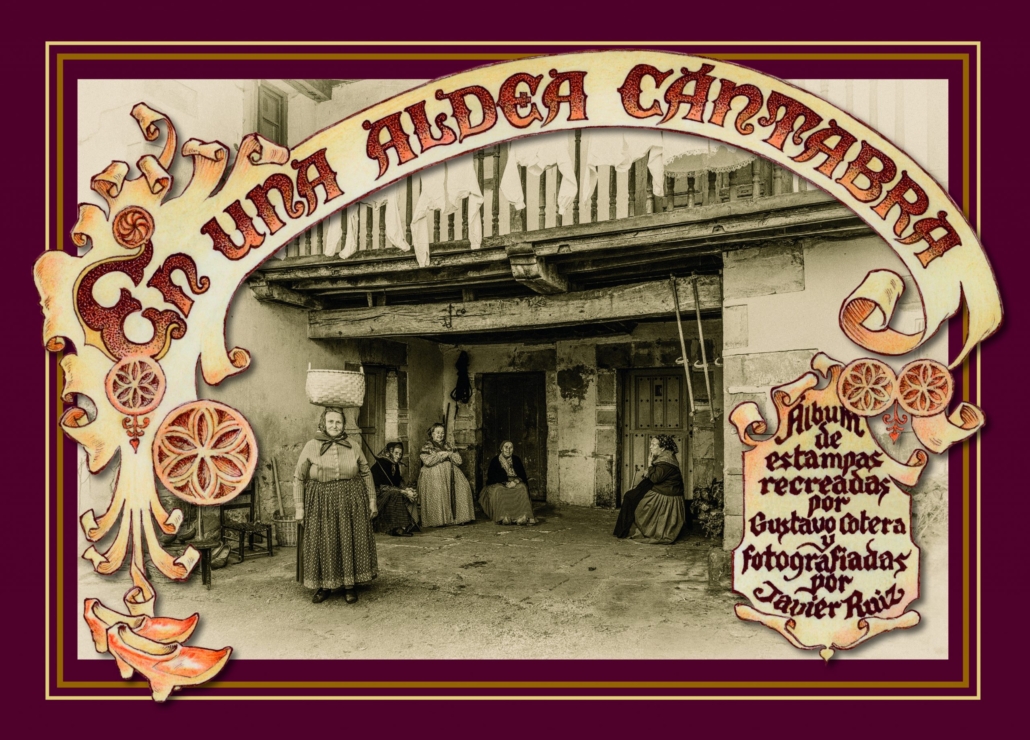 Fotografía antigua de mujeres en una aldea cántabra